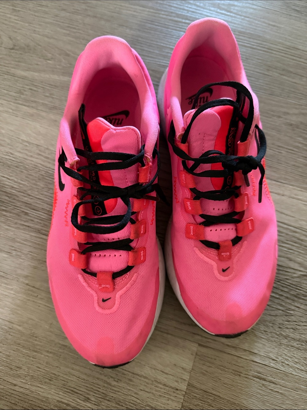 Nike Women's Athletic Sneakers - Hot Pink with Black Accents